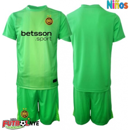 Camiseta Inter Milan Portero Tercera Equipación para niños 2025-26 manga corta (+ pantalones cortos)